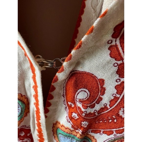 Boho Mixed Print Asymmetrical Hem Back Tie Dress Umgee Boutique NWT S #994 - Picture 10 of 13